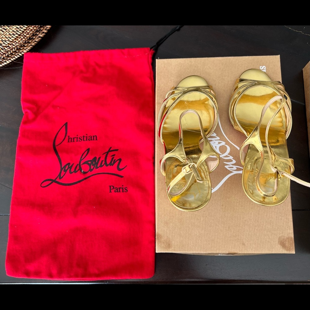 Christian Louboutin woman’s heals warn 3 times